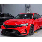 Honda Civic HB 2021- Frontstoßstange Lippe V2 (Carbon) Foto 2