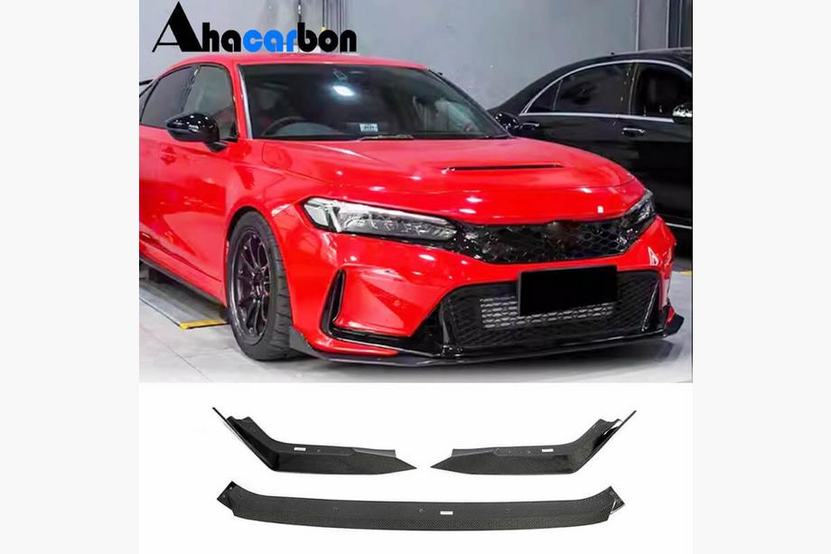 Honda Civic HB 2021- Frontstoßstange Lippe V2 (Carbon) Image