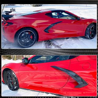 Carbon Abdeckungen für hintere Kotflügel (2019-2022) Chevrolet Corvette C8 2019- Foto 4