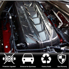 Chevrolet Corvette C8 2019- Motorabdeckung (2019-2022, Carbon) Foto 2