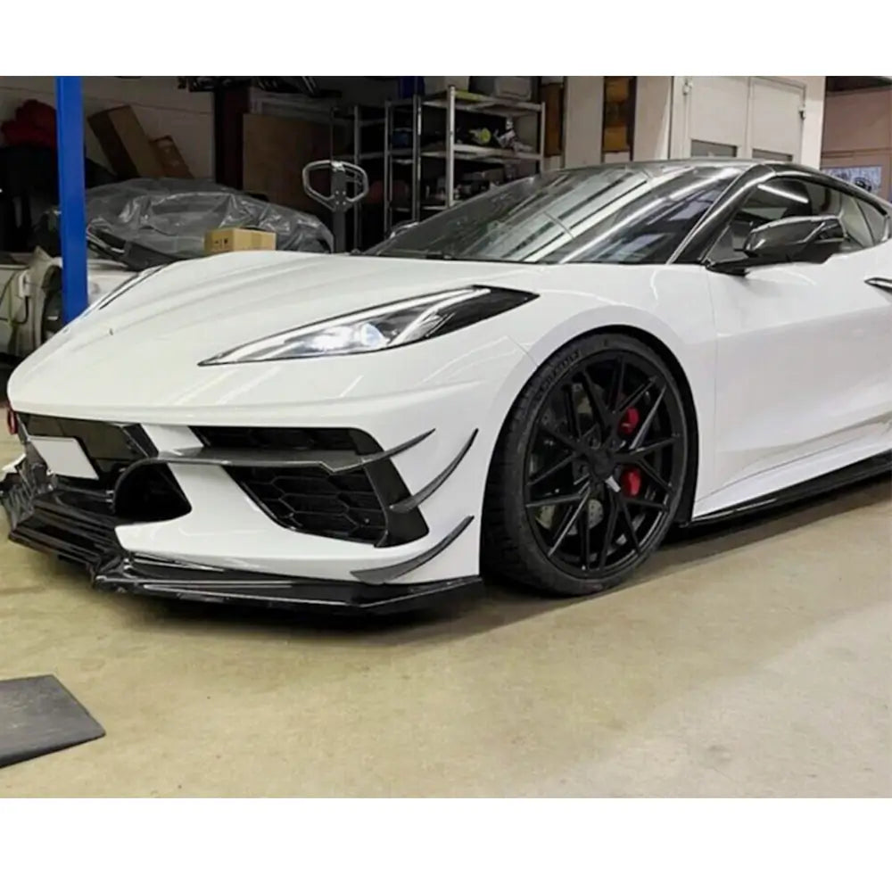 Carbon Frontstoßstangen Abdeckungen (2019-2022) Chevrolet Corvette C8 2019- Foto 2