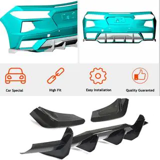Heckdiffusor V1 (2019-2022, Carbon) Chevrolet Corvette C8 2019- Foto 2
