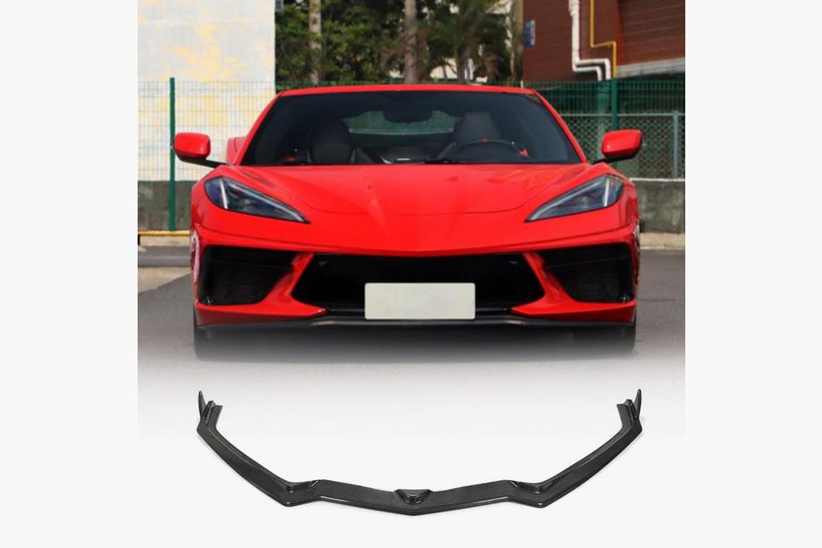 Chevrolet Corvette C8 2019- Frontlippe Stoßstange Aufsatz (Carbon) Image