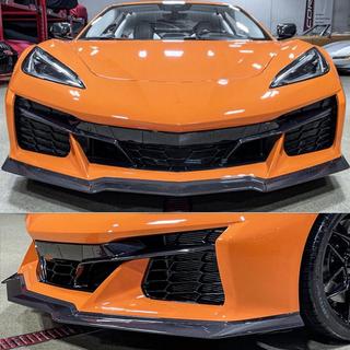 Frontstoßstangen Lippe Aufsatz (für Z06, 2020-2024, Carbon) Chevrolet Corvette C8 2019- Foto 2