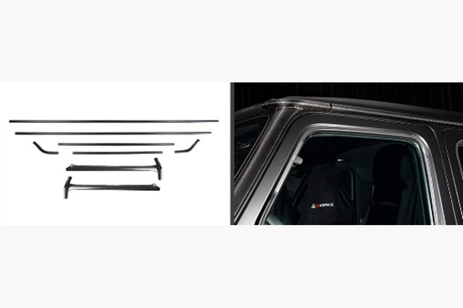 Mercedes G class W465 2025- Carbon Abdeckungen für A-Säulen und Dach Foto 2