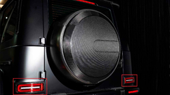 Mercedes G class W465 2025- Heckleuchten Abdeckungen Carbon Foto 1