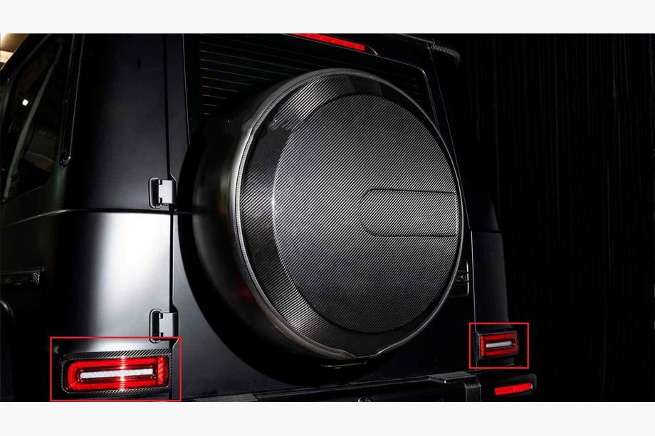 Mercedes G class W465 2025- Heckleuchten Abdeckungen Carbon Image