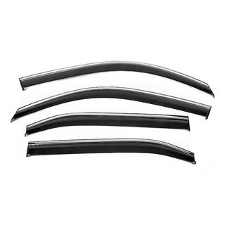 Windabweiser mit Chromleisten Niken Luxury (EU/Asien, 4 Stk) Foto 1