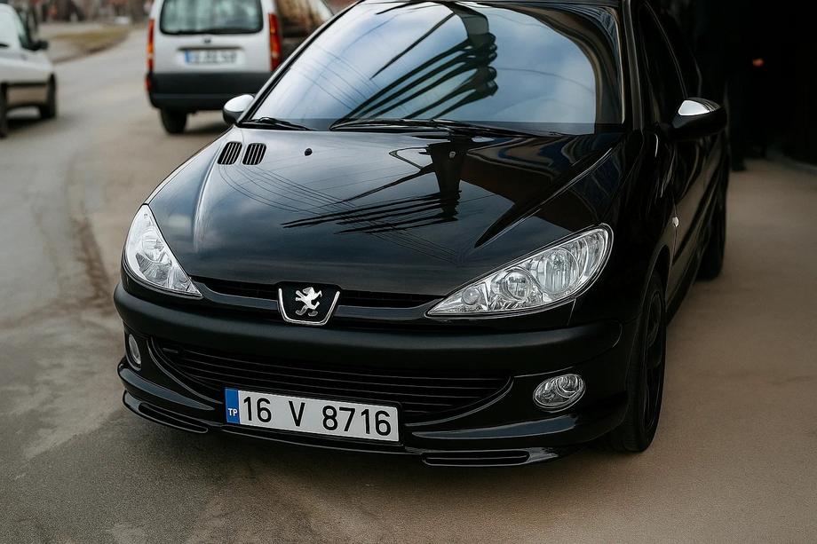 Peugeot 206 1998-2024 Frontuntere Spoilerlippe (grundiert) Image