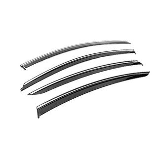 Windabweiser mit Chromleiste Niken Luxury (SD/HB, 2013-2017, 4 Stk) Opel Insignia 2008-2017 Foto 3