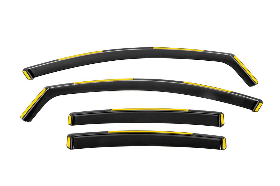 Opel Insignia 2008-2017 Einschub-Windabweiser Niken Luxury (SD/HB, 2008-2013, 4 Stk) Image