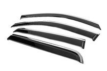Toyota Hilux 2006-2015 Windabweiser mit Chromleisten Niken Luxury (2011-2015, 4 Stk) Foto 2