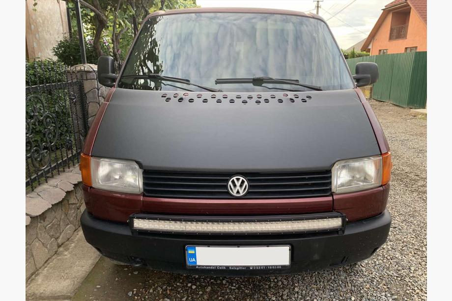 Volkswagen T4 Transporter 1990-2003 Motorhaubenschutz für gerade Motorhaube (Kunstleder) Foto 1