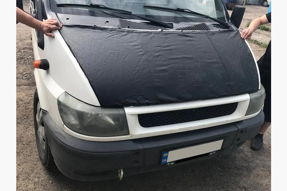 Ford Transit 2000–2014 Motorhaubenschutz (2000-2006, Kunstleder) Image
