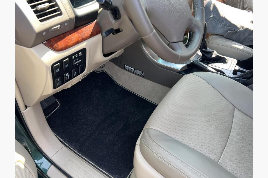 Toyota Land Cruiser Prado 120 2002-2009 Textil Fußmatten Deluxe (3 Reihen, Schwarz) Image