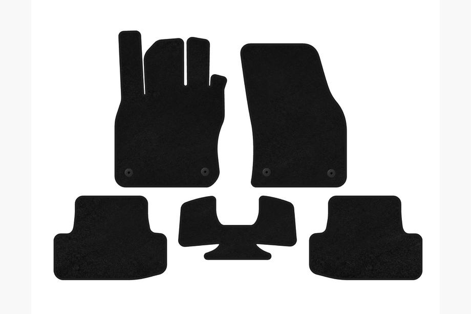 Audi A4 B5 1994–2001 Textil-Fußmatten Deluxe (Limousine, schwarz) Image