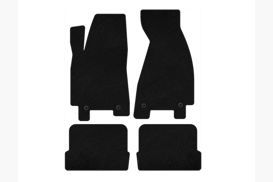 Audi 80/90 1987-1996 Textil Fußmatten Deluxe (1991-1996, Coupe, Schwarz) Image