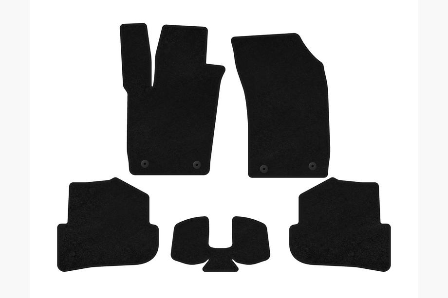 Audi A1 2010-2018 Textil Fußmatten Deluxe (HB, 3-Türer, schwarz) Image