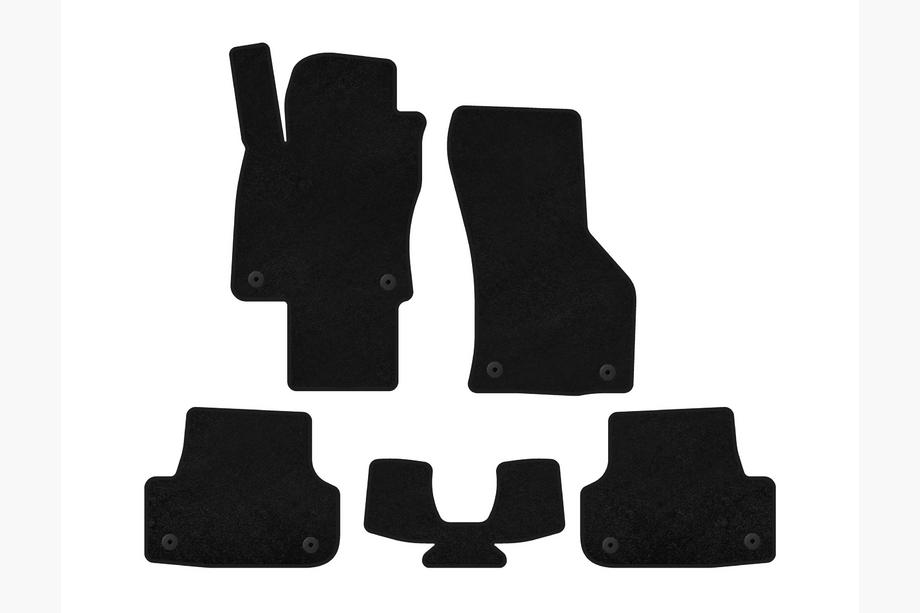 Audi A3 2012-2020 Textil Fußmatten Deluxe (für E-tron, Sportback, schwarz) Image