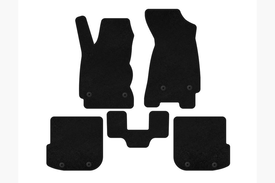 Audi A4 B5 1994–2001 Textil-Fußmatten Deluxe (Avant, schwarz) Image