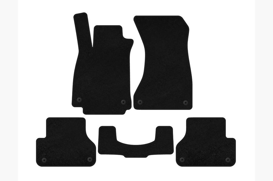 Audi A5 2016-2025 Textil-Fußmatten Deluxe V1 (Limousine, Schwarz) Image