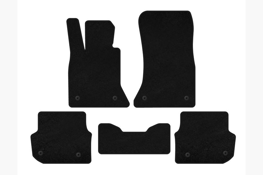 BMW 5 Series F10/F11 2010–2016 Textil Fußmatten Deluxe (für F-11, schwarz) Image