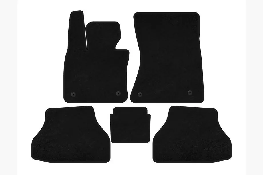 BMW X6 E71 2008–2014 Textil Fußmatten Deluxe V-2 (Schwarz) Image