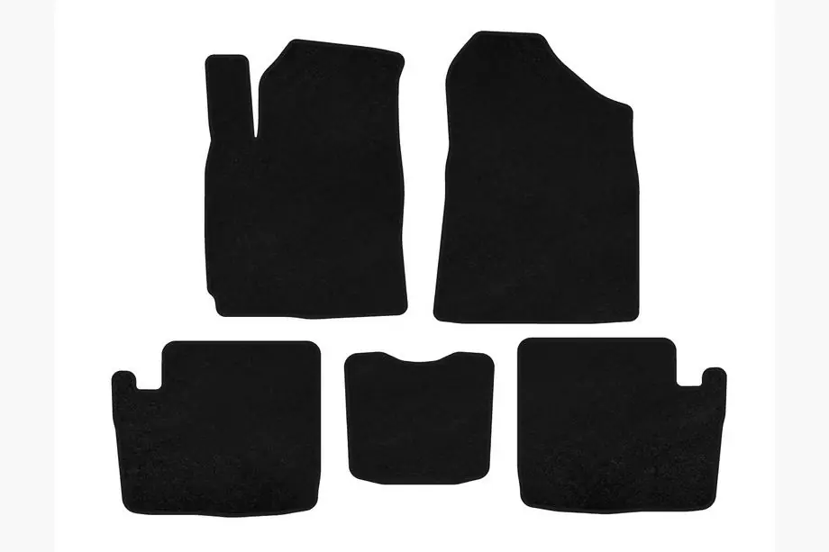 Chery Tiggo 1 2005-2016 Textil Fußmatten Deluxe (2005-2009, Schwarz) Image