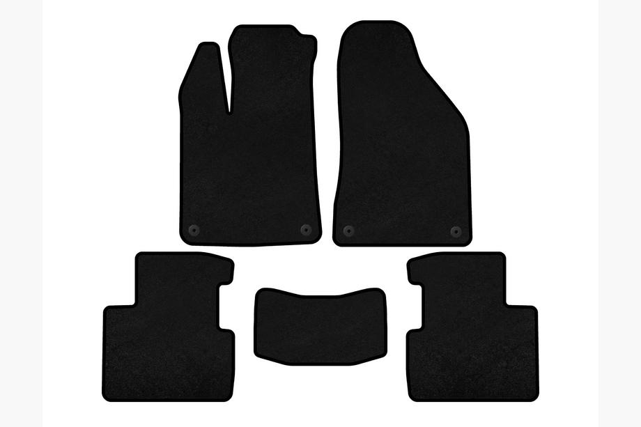 Chrysler 200 II 2014-2017 Textil Fußmatten Deluxe (SD, Schwarz) Image