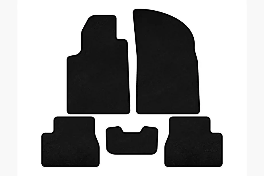 Citroen C-3 2002-2009 Textil Fußmatten Deluxe (Schwarz) Image