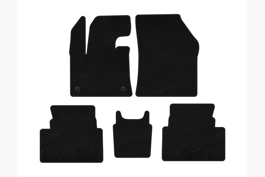 Citroen C5 Aircross 2017-2025 Textil-Fußmatten Deluxe (Boden-Gaspedal, Schwarz) Foto 1