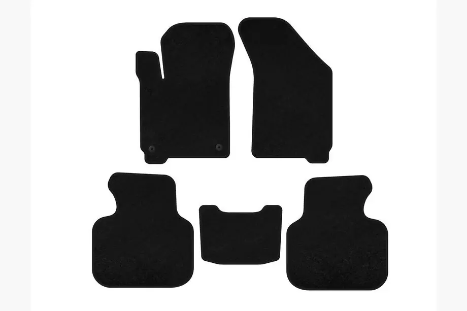 Dodge Journey 2008-2020 Textil Fußmatten Deluxe (2008-2011, Schwarz) Image