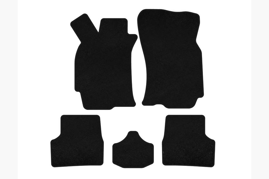 Fiat Albea 2002-2012 Textil Fußmatten Deluxe (SD, Schwarz) Image