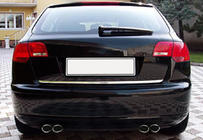 Audi A3 2012-2020 Kofferraumleiste Edelstahl Foto 4