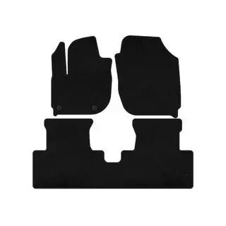 Textil Fußmatten Deluxe (Elektro, Schwarz)