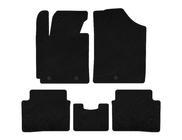 Hyundai Veloster 2011-2017 Textil Fußmatten Deluxe (Schwarz) Foto 1