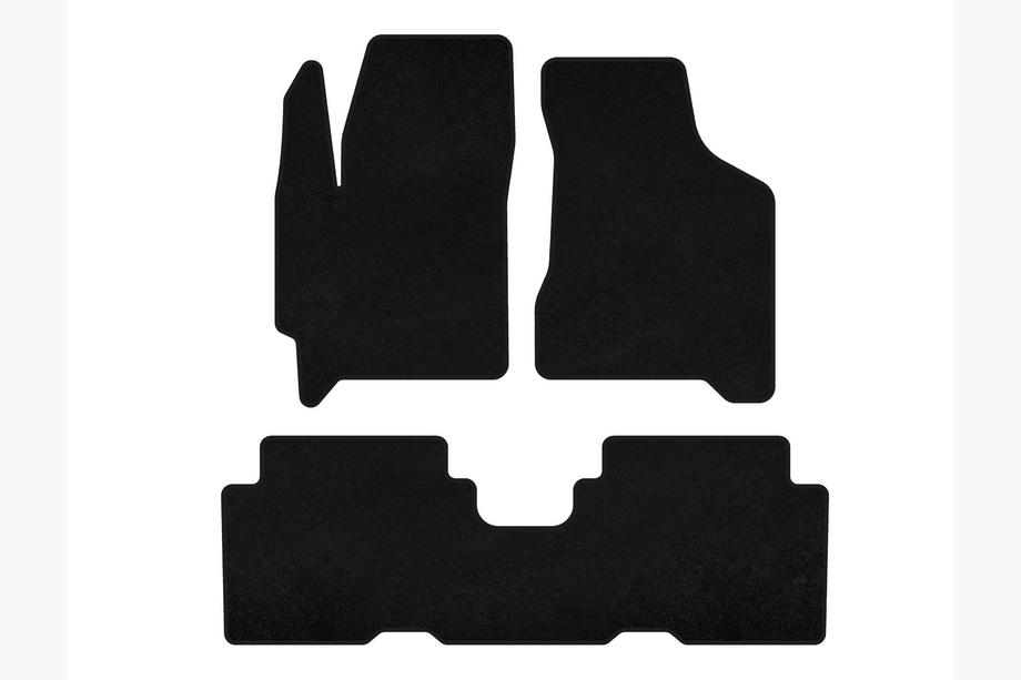 Kia Carens 1999-2012 Textil Fußmatten Deluxe (Schwarz) Image