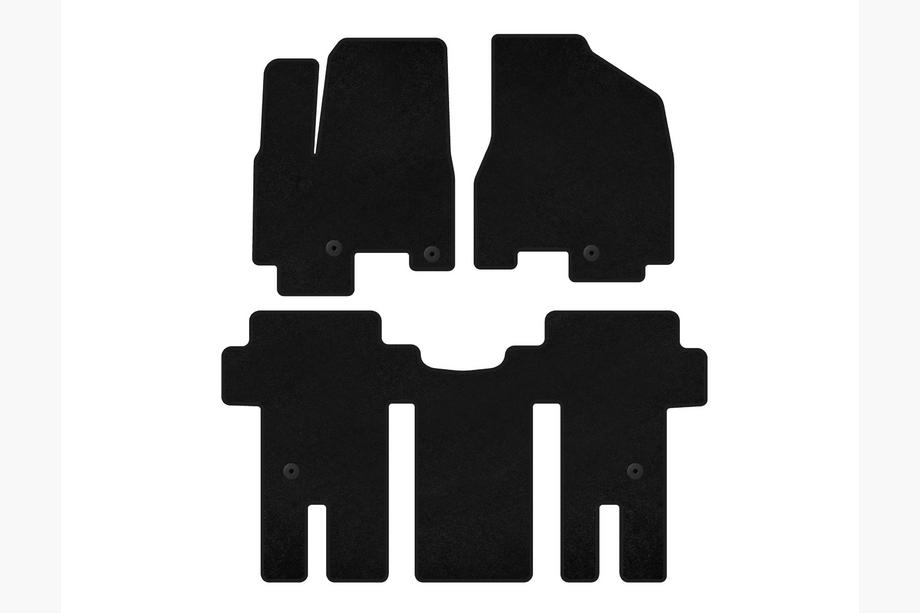 Kia Carnival 2014-2020 Textil Fußmatten Deluxe (Komplettset, Schwarz) Image
