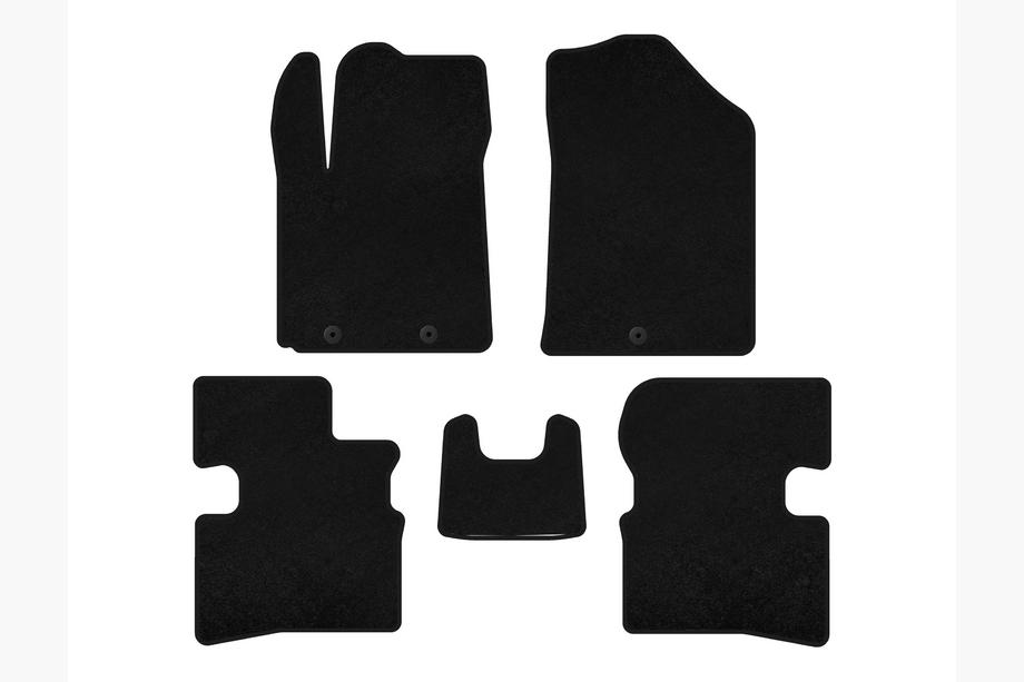 Kia Picanto 2004-2011 Textil Fußmatten Deluxe (2009-2011, HB, schwarz) Image