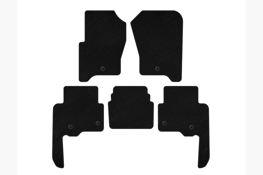 Land Rover Discovery IV 2009-2017 Textil Fußmatten Deluxe V2 (Schwarz) Image
