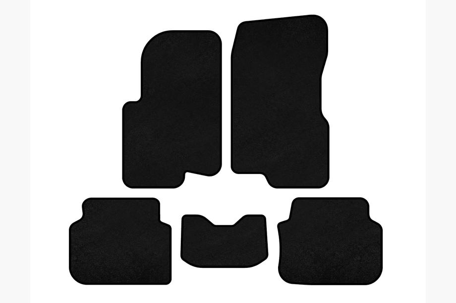 Smart 1998-2007 Textil-Fußmatten Deluxe (2003-2007, Forfour, Schwarz) Image