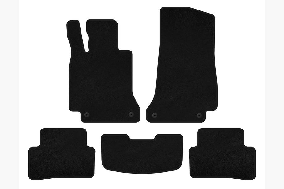 Mercedes C-class W205 2014-2021 Textil Fußmatten Deluxe (SD, Schwarz) Image
