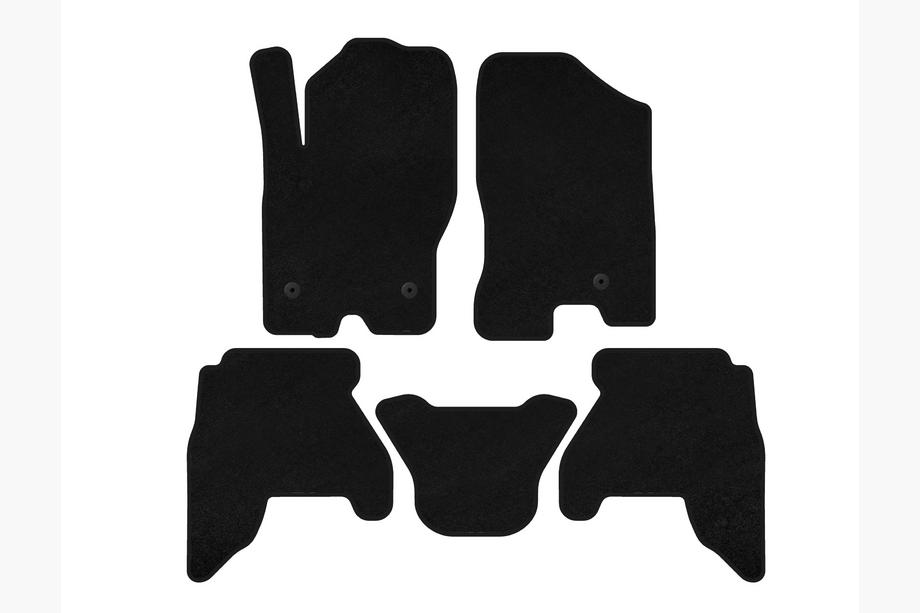 Nissan Pathfinder R51 2005-2014 Textil-Fußmatten Deluxe V1 (2 Reihen, Schwarz, 2010-2014) Image