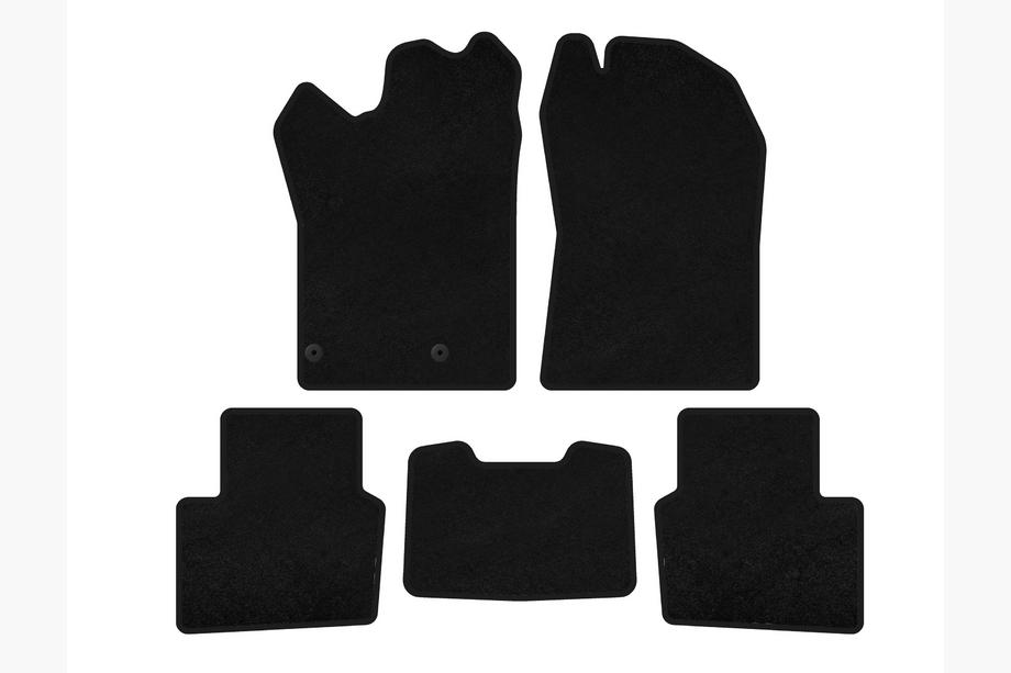 Nissan Qashqai 2021- Textil Fußmatten Deluxe (Hybrid, Schwarz) Image