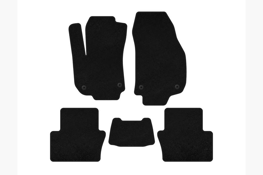 Opel Zafira B 2005–2011 Deluxe Textil-Fußmatten (Facelift, 2 Reihen, schwarz) Image