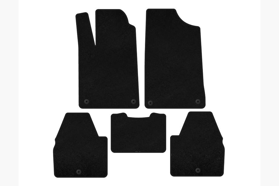 Peugeot 607 1999-2010 Textil Fußmatten Deluxe (SD, Schwarz) Image