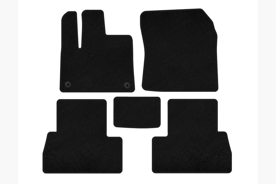 Peugeot Partner/Rifter 2019- Textil-Fußmatten Deluxe (Langer Radstand, Schwarz) Image