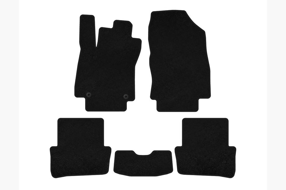 Renault Clio IV 2012-2019 Textil Fußmatten Deluxe (2012-2016, HB, 5-türig, schwarz) Image