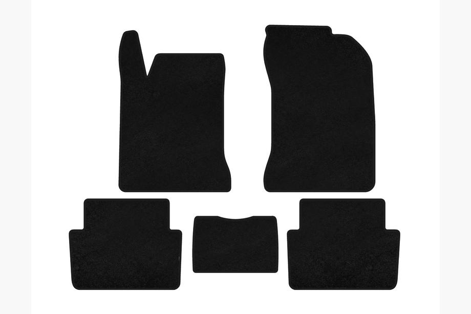 Renault Laguna 2001-2007 Textil-Fußmatten Deluxe (SW, Schwarz) Image