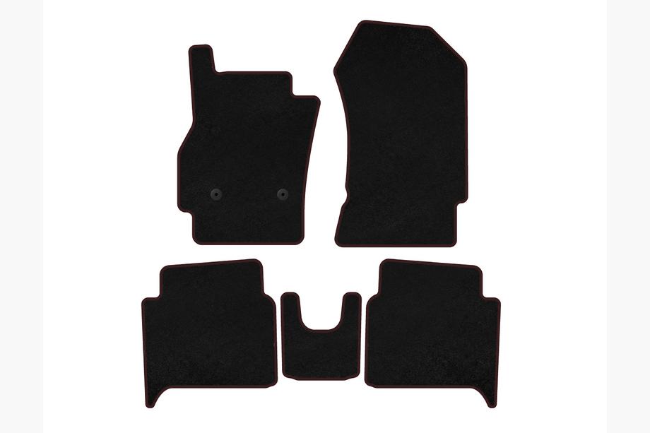 Renault Zoe 2012-2019 Textil Fußmatten Deluxe (HB, Schwarz) Image